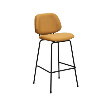 LABEL51 Barkrukken Bello - Oker - Fluweel - Hoog