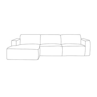 LABEL51 Hoekbanken Kay - Raven Anthracite 15 - Chenille - Loungebank Links