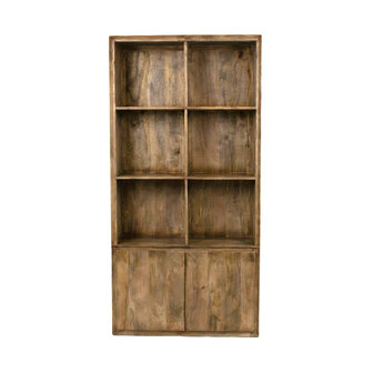 LABEL51 Boekenkasten Nori - Nature Smooth - Mangohout - 100 cm