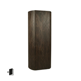 LABEL51 Bergkasten Miya - Espresso - Mangohout - 160 cm - Links
