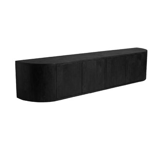 LABEL51 Tv-Meubels Saya - Zwart - Mangohout - 220 cm