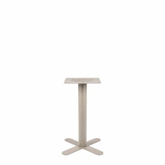 LABEL51 Eetkamertafels X-Poot - Taupe - Metaal - X-Poot 50x50 cm
