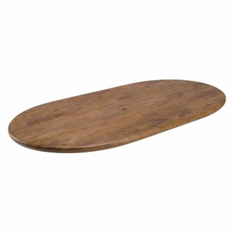LABEL51 Eetkamertafels Tafelblad Halve Cirkel - Nature Smooth - - 240 cm - Halve Cirkel