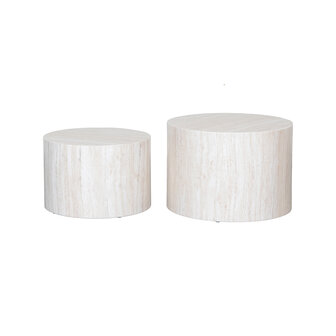 LABEL51 Salontafels Pure - Naturel - Travertin