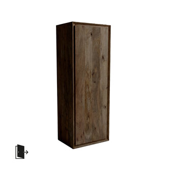 LABEL51 Bergkasten Nori - Espresso - Mangohout - 140 cm - Rechts