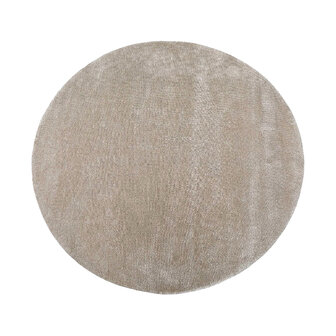 LABEL51 Vloerkleden Mila - Taupe - Polyester - 150x150 cm - Rond