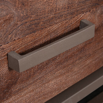 LABEL51 Ladekasten Peru - Brown Espresso - Mangohout - 50 cm