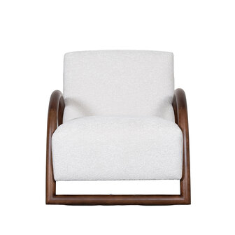 LABEL51 Fauteuils Viggo - Naturel - Geweven - Walnoot Houten Frame