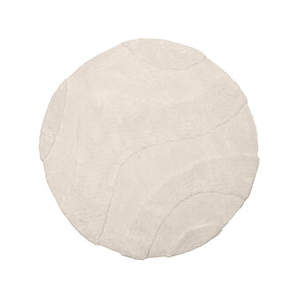 LABEL51 Vloerkleden Rima - Ivoor - Synthetisch - 200x200 cm - Rond