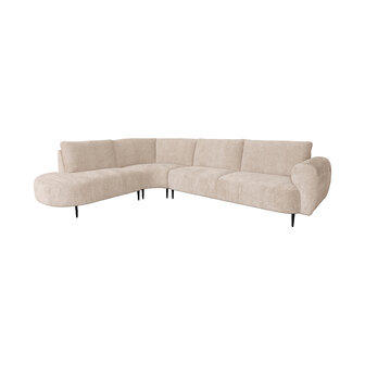LABEL51 Hoekbanken Morato - Naturel - Velours - Hoekbank Links