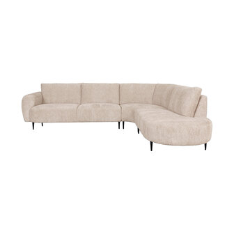 LABEL51 Hoekbanken Morato - Naturel - Velours - Hoekbank Rechts