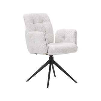 LABEL51 Eetkamerstoelen Unreal - Champagne - Geweven