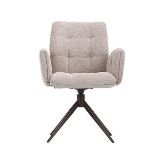 LABEL51 Eetkamerstoelen Unreal - Beige - Geweven