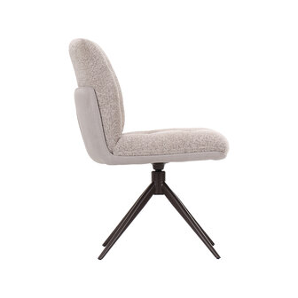 LABEL51 Eetkamerstoelen No Way - Beige - Geweven
