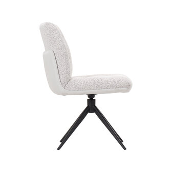LABEL51 Eetkamerstoelen No Way - Champagne - Geweven
