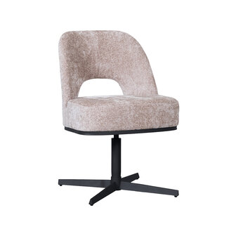 LABEL51 Eetkamerstoelen Port Grimaud - Naturel - Chenille