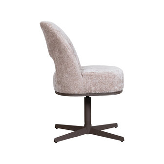 LABEL51 Eetkamerstoelen Port Grimaud - Naturel - Chenille