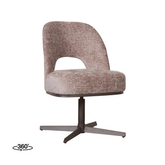 LABEL51 Eetkamerstoelen Port Grimaud - Taupe - Chenille