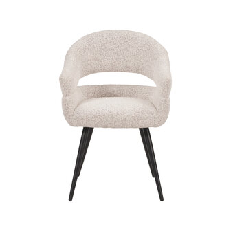 LABEL51 Eetkamerstoelen Pia - Champagne - Geweven - One Size