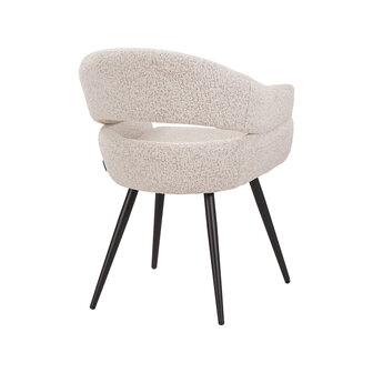 LABEL51 Eetkamerstoelen Pia - Champagne - Geweven - One Size