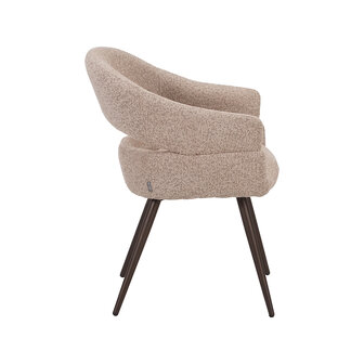 LABEL51 Eetkamerstoelen Pia - Beige - Geweven - One Size