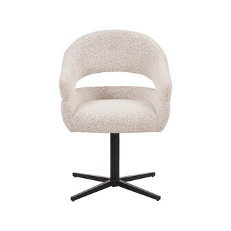 LABEL51 Eetkamerstoelen Donna - Champagne - Geweven - One Size