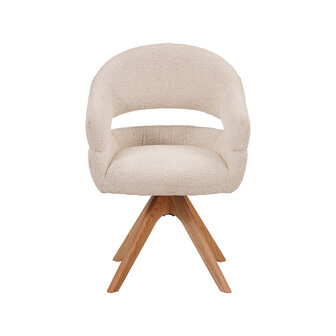 LABEL51 Eetkamerstoelen Sofia - Naturel - Geweven - One Size