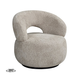 LABEL51 Fauteuils Nusenna - Naturel - Geweven