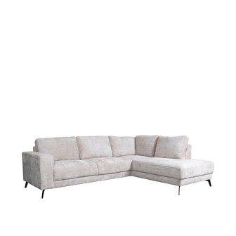 LABEL51 Hoekbanken Luxor - Naturel - Chenille - Hoekbank Rechts