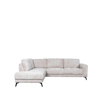 LABEL51 Hoekbanken Luxor - Naturel - Chenille - Hoekbank Links