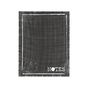 LABEL51 Wanddecoratie Memobord - Antiek Zwart - Metaal - One Size