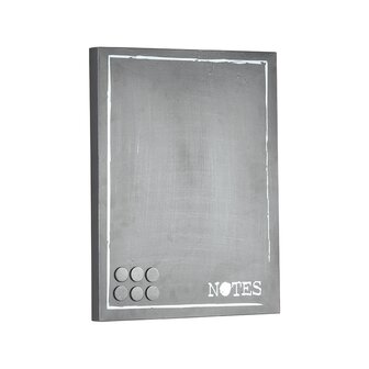 LABEL51 Wanddecoratie Memobord - Antiek Grijs - Metaal - One Size