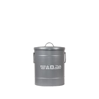 LABEL51 Wasmand - Antiek Grijs - Metaal - S