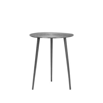 LABEL51 Bijzettafel Nobby - Grijs - Metaal - 40 cm