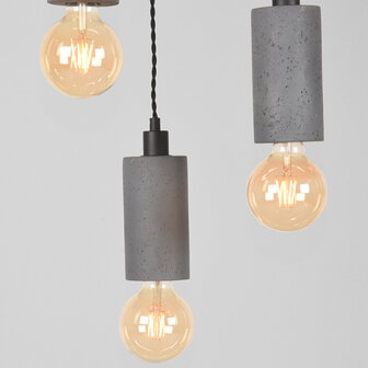 LABEL51 Hanglamp Fresco - Beton - Beton - 3-Lichts