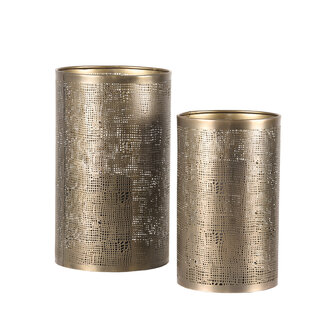 LABEL51 Kaarsenhouders - Antiek Goud - Metaal - L