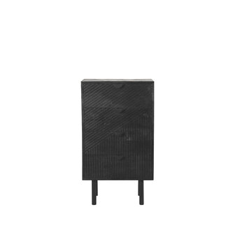 LABEL51 Ladekast Cotia - Zwart - Mangohout - 50 cm