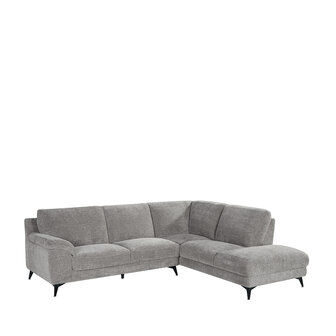 LABEL51 Hoekbank Santino - Stone - Chenille - Hoekbank Rechts