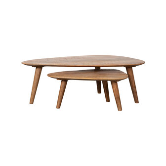 LABEL51 Salontafel Gregg - Naturel - Mangohout - 110 cm