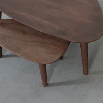 LABEL51 Salontafel Gregg - Espresso - Mangohout - 110 cm