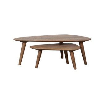 LABEL51 Salontafel Gregg - Nature Smooth - Mangohout - 110 cm