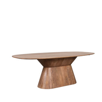 LABEL51 Eetkamertafel Jagger - Nature Smooth - Mangohout - 240 cm - Ovaal