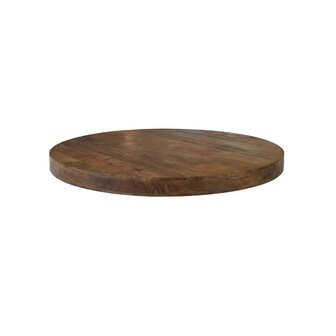 LABEL51 Tafelblad - 1407 Modular Match - Nature Smooth - Mangohout - 120 cm - Rond - Straight