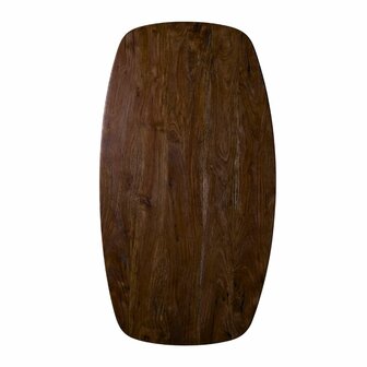 LABEL51 Tafelblad - 1407 Modular Match - Espresso - Mangohout - 220 cm - Deens Ovaal - Sloppy