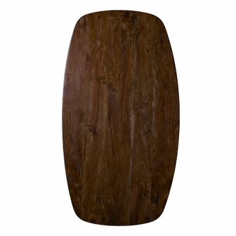 LABEL51 Tafelblad - 1407 Tafelblad Deens Ovaal - Espresso - - 240 cm - Deens Ovaal