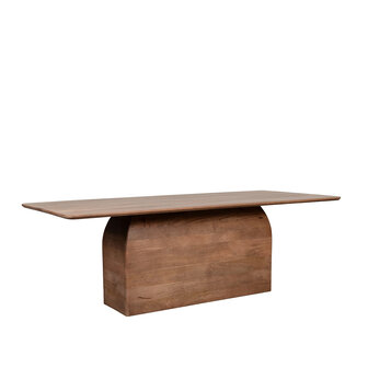 LABEL51 Eetkamertafel Owen - Nature Smooth - Mangohout - 220 cm - Rechthoek