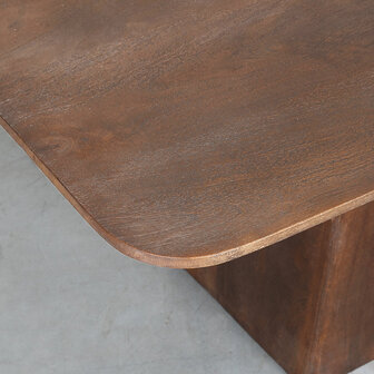 LABEL51 Eetkamertafel Owen - Nature Smooth - Mangohout - 220 cm - Rechthoek