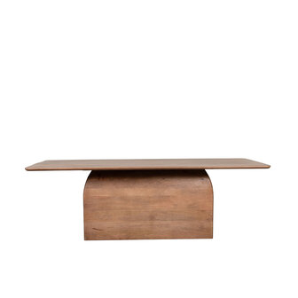 LABEL51 Eetkamertafel Owen - Nature Smooth - Mangohout - 200 cm - Rechthoek