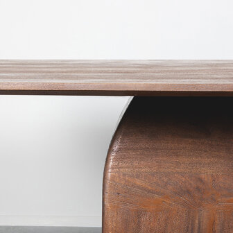 LABEL51 Eetkamertafel Owen - Nature Smooth - Mangohout - 200 cm - Rechthoek