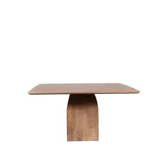LABEL51 Eetkamertafel Ingo - Nature Smooth - Mangohout - 140 cm - Vierkant